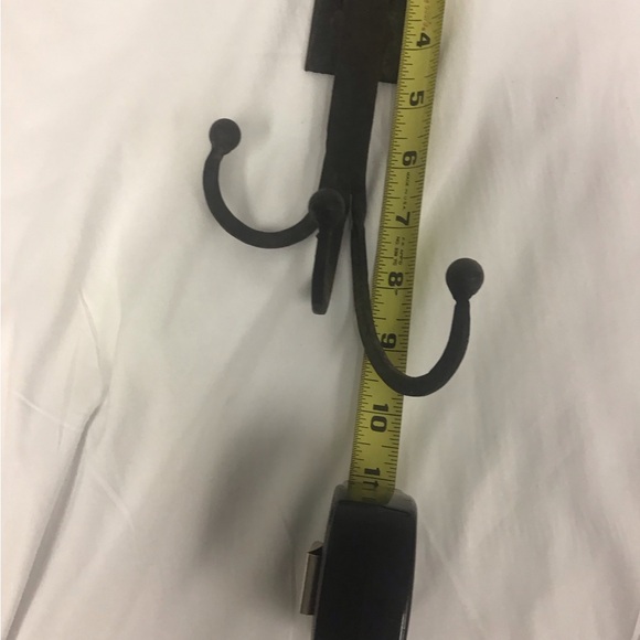 3 Hook Wrought Iron Wall Hat Hanger- Deer or Horse - Picture 9 of 14
